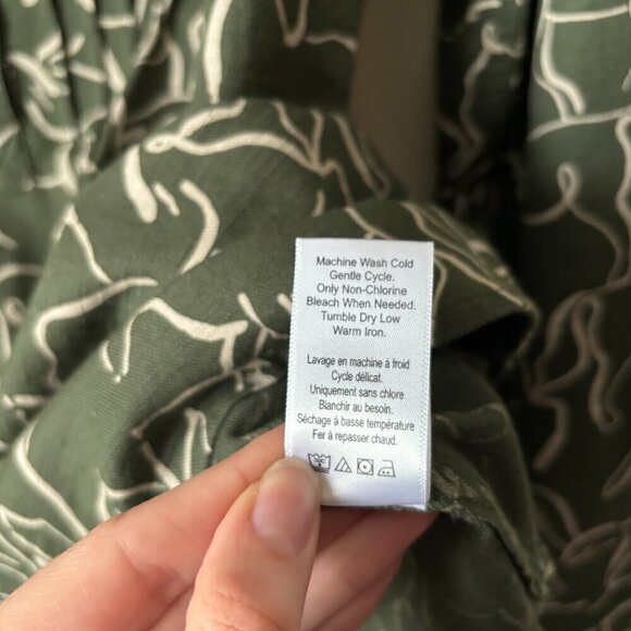 Coldwater Creek Horse Equestrian Novelty Print Pintuck Popover Blouse Shirt Top - Picture 9 of 12